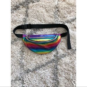 🌈*WORN ONCE* Rainbow Fanny Pack, OS